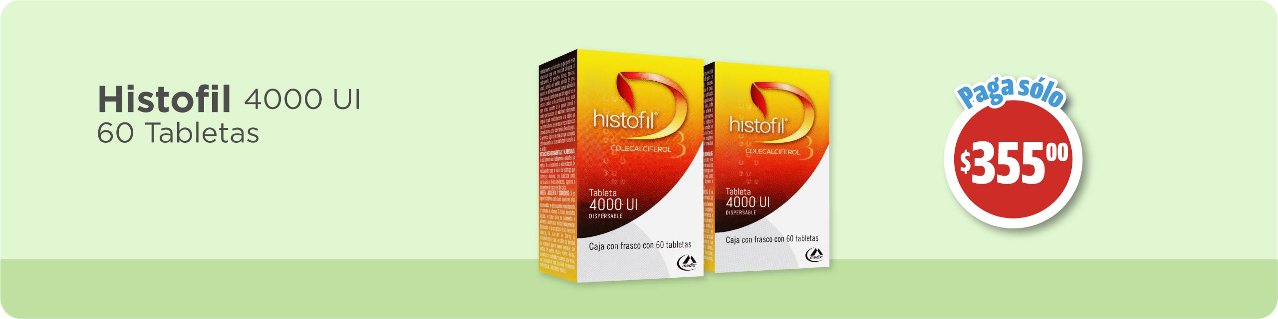 Histofil 4000UI paga solo 355 pesos